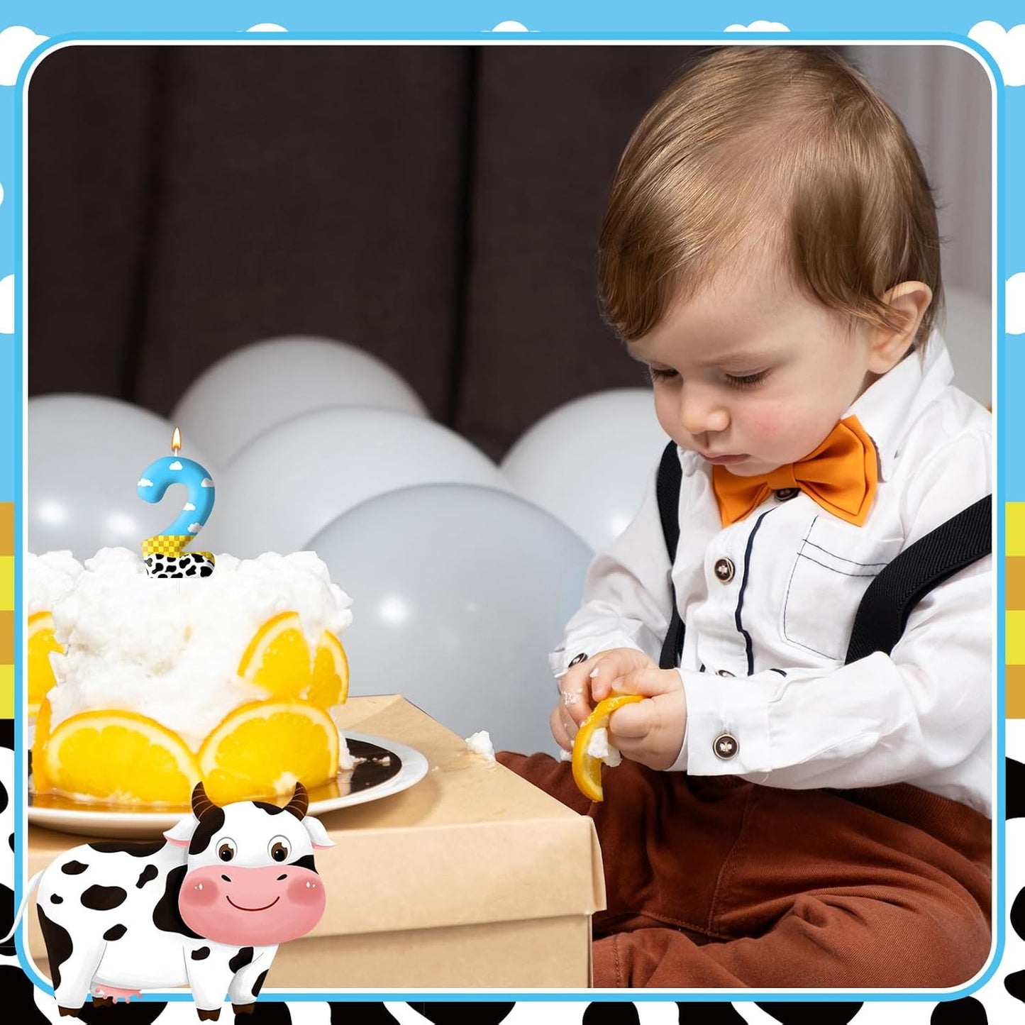 Toy Inspire Game Story Birthday Candles for Kids -Toy Themed Cake Topper Decorations,Party Supplies for Children's Birthday Celebrations(Number 2)