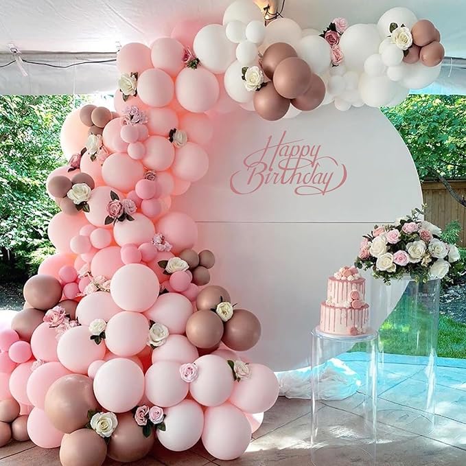 Light Pink Balloons 12 inch, Pastel Pink Latex Balloon 50pcs Party Balloons for Graduation Bridal Baby Shower Gender Reveal Birthday Party Decorations