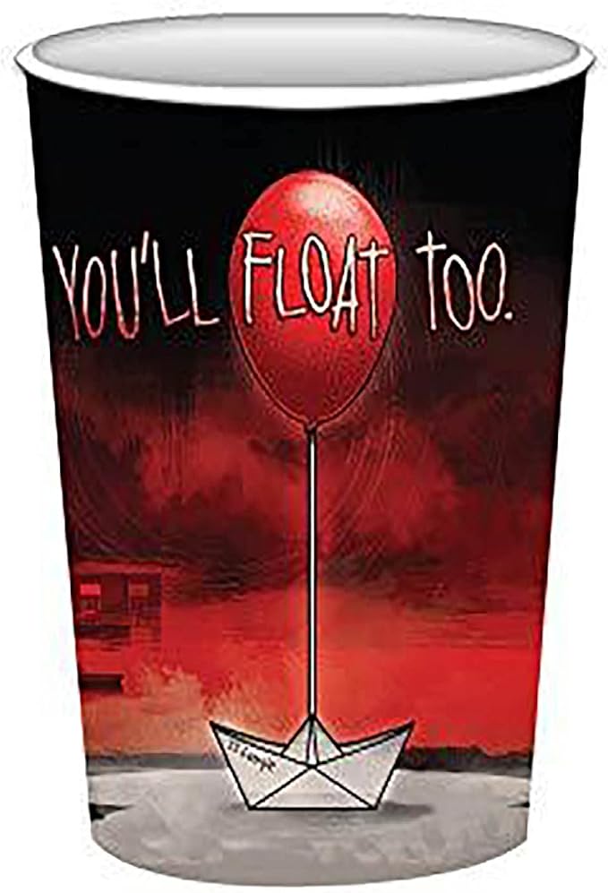 Silver Buffalo IT Pennywise the Clown 60 Pack Partyware Disposable Paper Plates, Napkins, and Cups