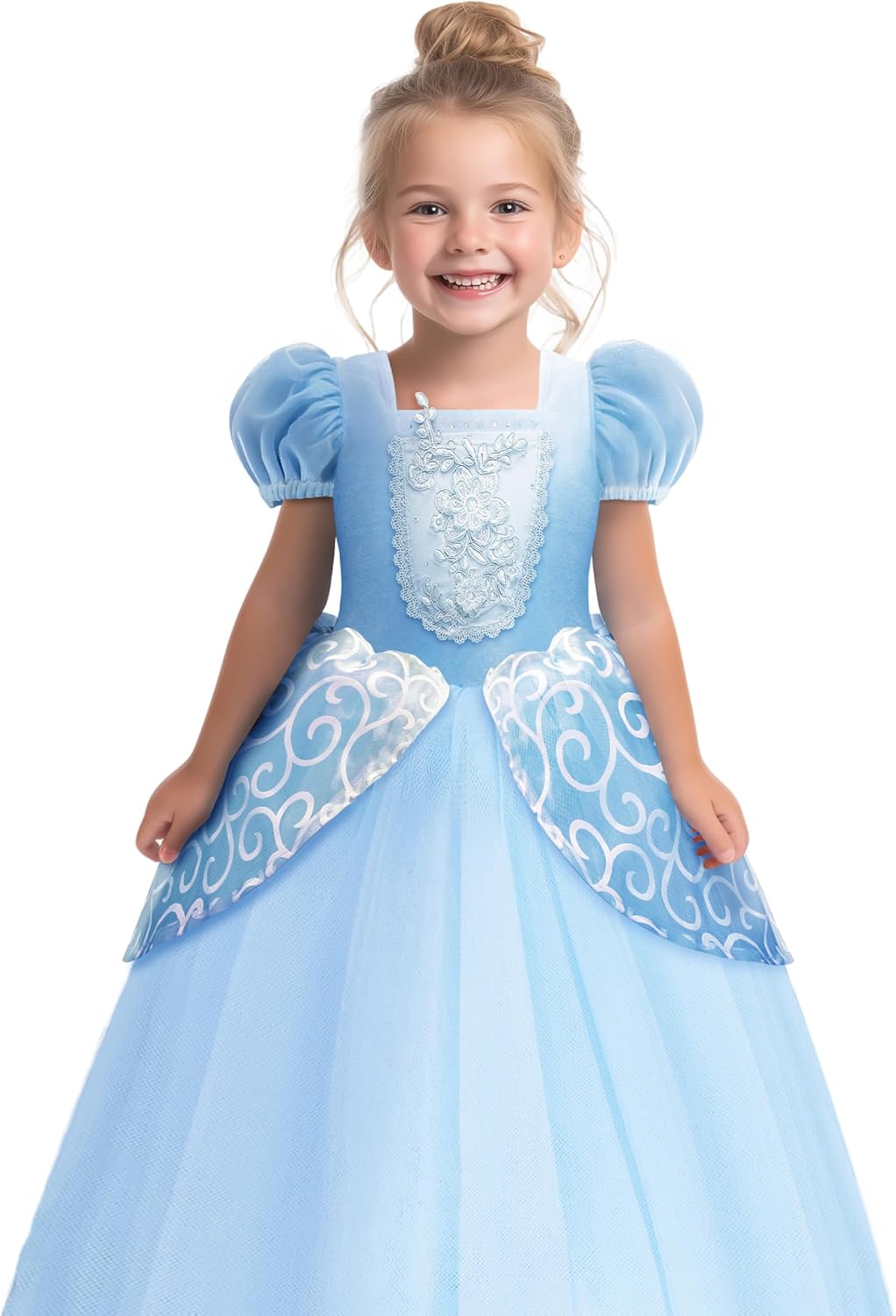 Princess Dress Up Clothes, Syncs with Music, App-Control, RGB LED Light Up Princess Dress for Girls with Accessories