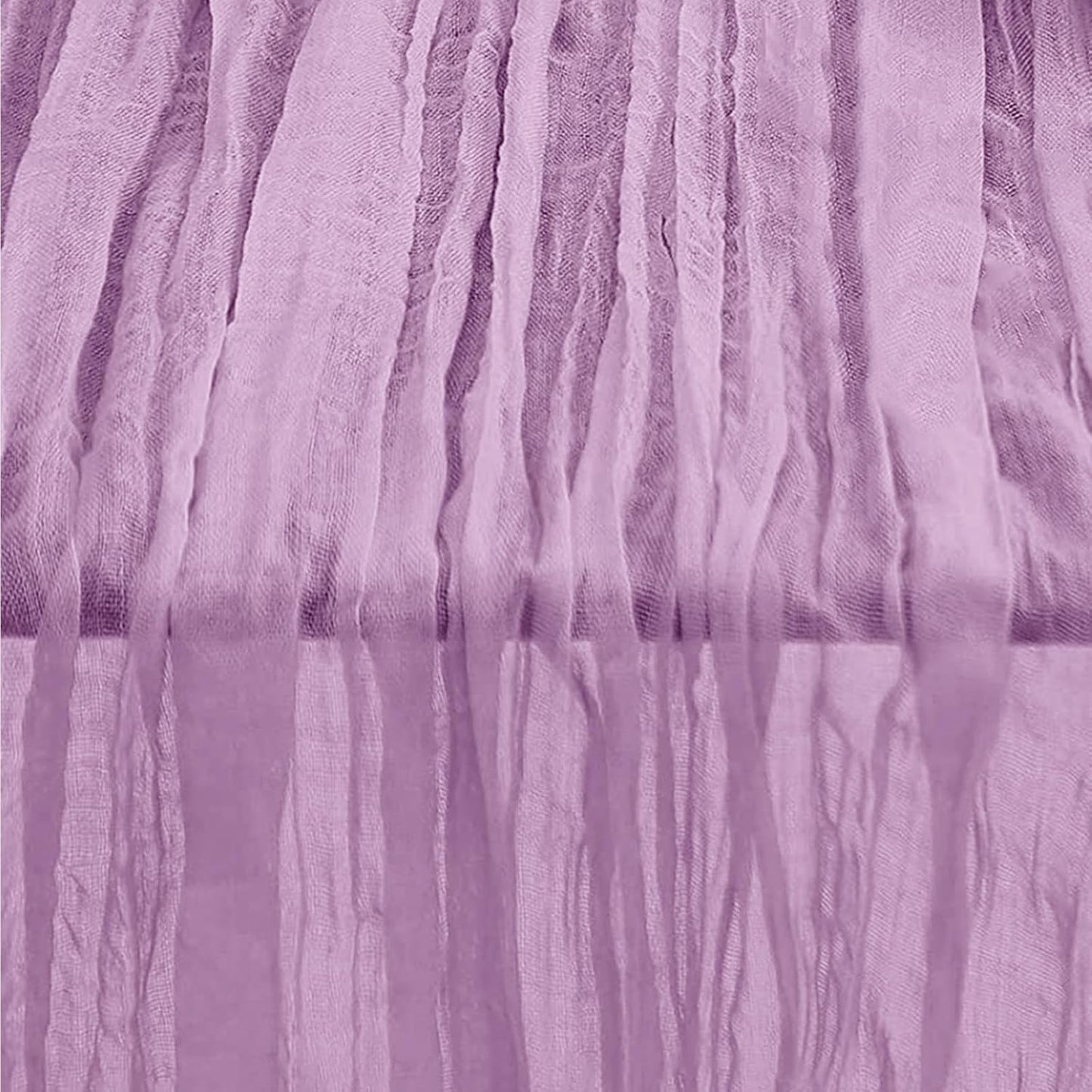 10 Pack Lilac Cheesecloth Table Runner 35x120 Inch 10Ft Rustic Gauze Cheese Cloth Table Runner Sheer Cheesecloth Table Runners for Wedding Party Bridal Shower Decoration