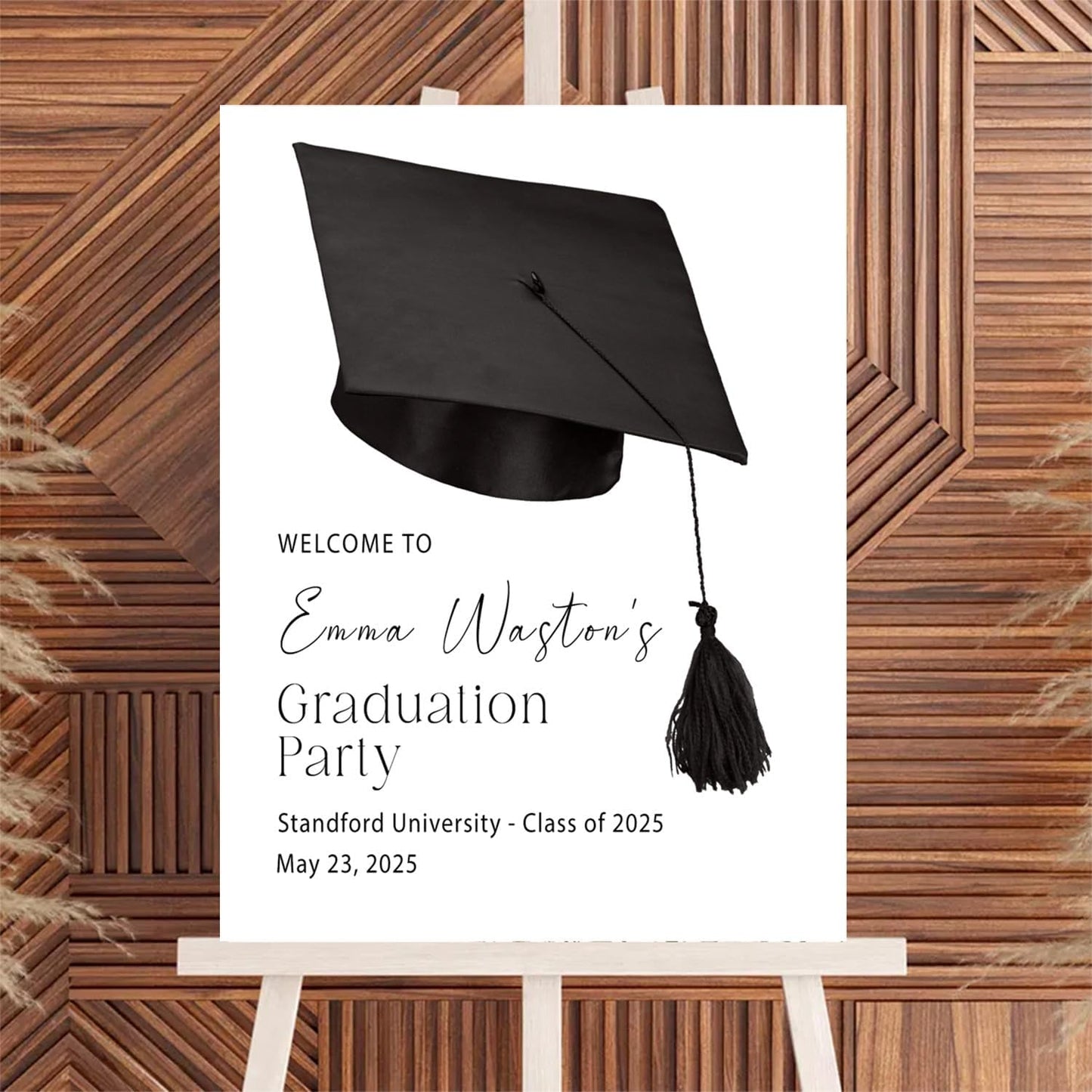 Personalized 2025 Graduation Party Welcome Sign, Minimalist Grads Decor, Class of 2025 Graduation Party Poster, Custom Graduation Party Sign, Congrats Grad Decorations Design 9