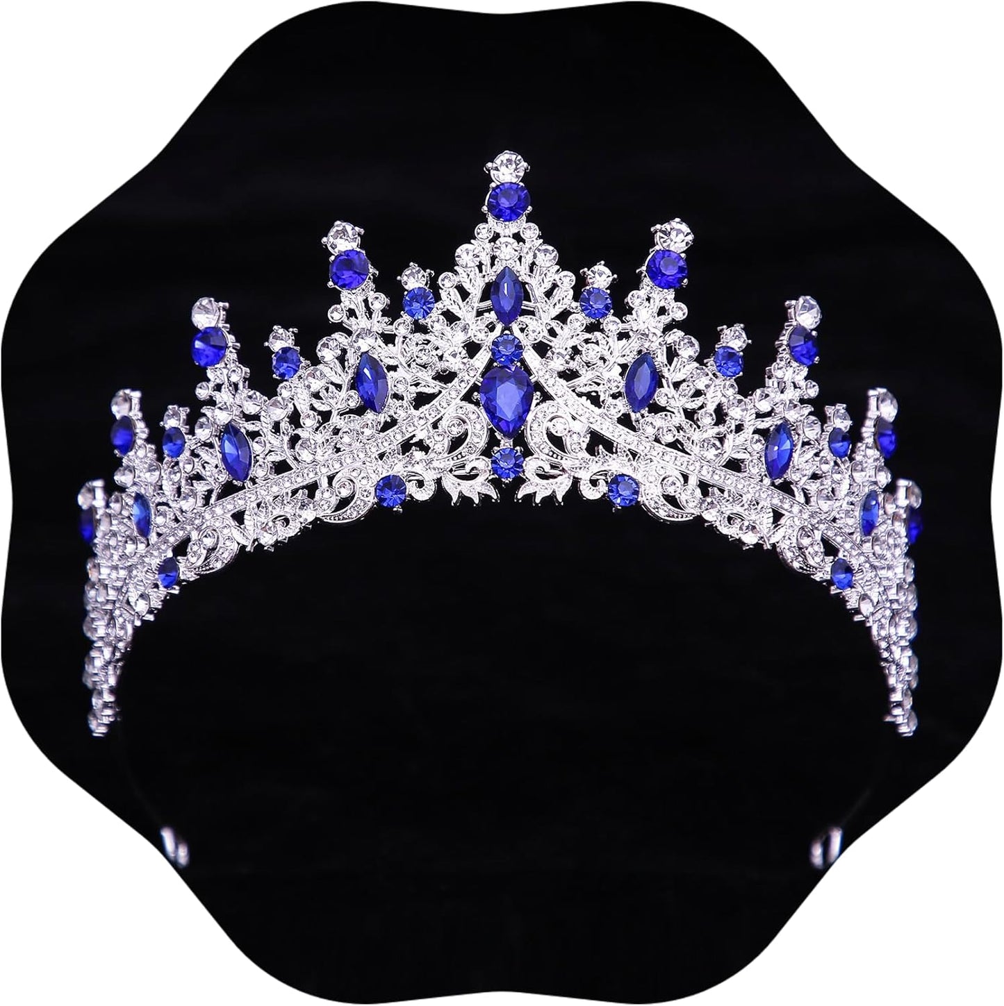 Tiaras and Crowns for Women Crystal Princess Tiaras Rhinestone Queen Crowns For Wedding Bridal Birthday Prom Pageant Party (Tiara 100)