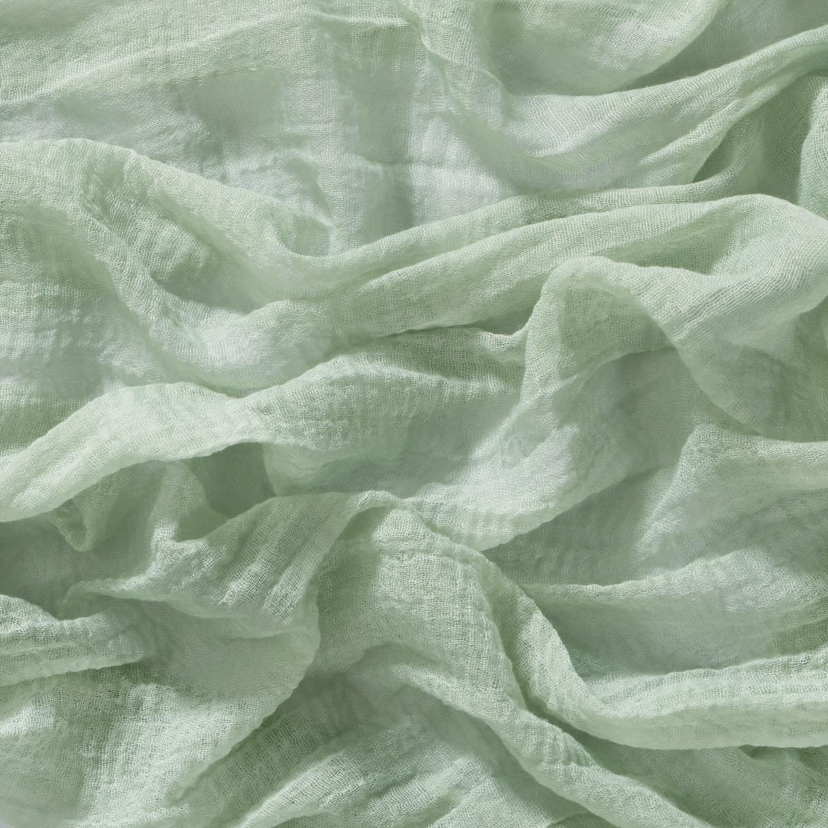Socomi Sage Green Cheesecloth Table Runner Gauze Fall Thanksgiving 120 Inch Rustic Boho Cheese Cloth Runner for Wedding Party Baby Bridal Shower Centerpiece Decoration Holiday Home Decorations