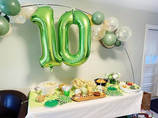 Number 0 Balloons 40 Inch Light Green Number Balloons for 10 20 30 40 50 60 70 80 90 100 Numbers Balloon Birthday Decorations Wedding Event Baby Shower