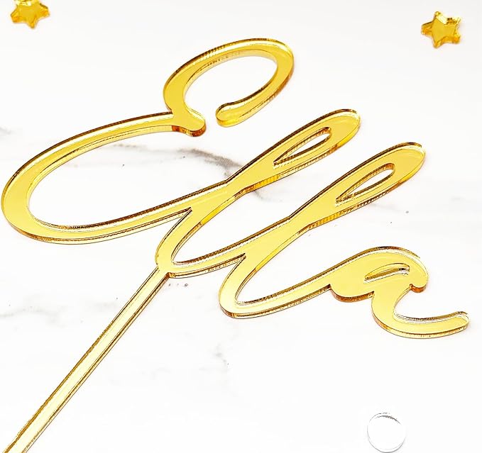 Personalized Cake Topper Birthday Name | Acrylic Cake Toppers for 4'' 6'' 8'' 10'' Cake | Personalized Cake Decor | Custom Acrylic Cake Toppers | Cake Decoration for Birthday