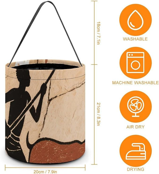Halloween Candy Bucket - Ethnic Tribe Trick Or Treat Candy Bag, Gift Bag for Party Favor Supplies