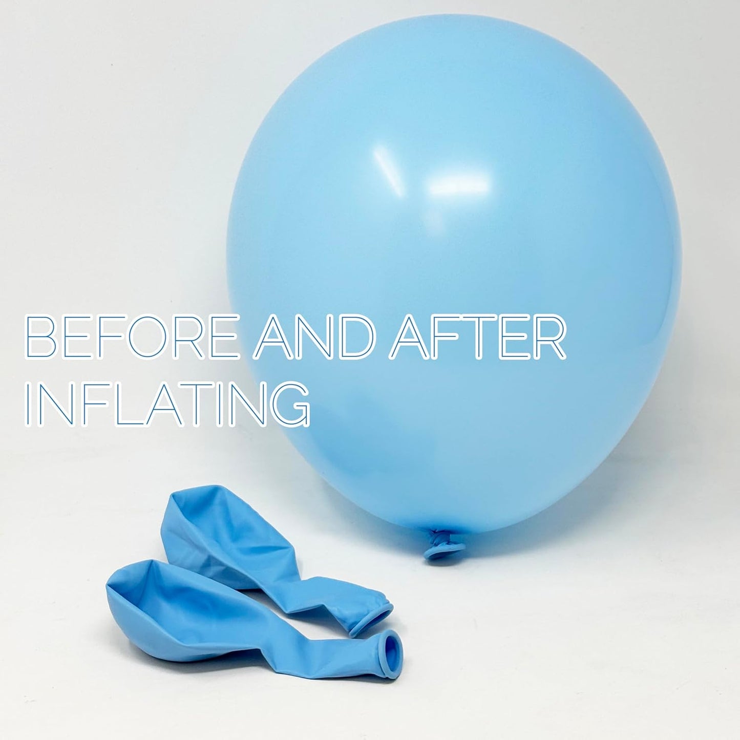 Allgala Helium Grade Latex Balloons - Bulk Balloon Pack | Ideal for Birthday Party Decorations, Gender Reveal, Thanksgiving | Thick and Strong Colored Balloons for Events | 50 pcs 12" - Retro Blue