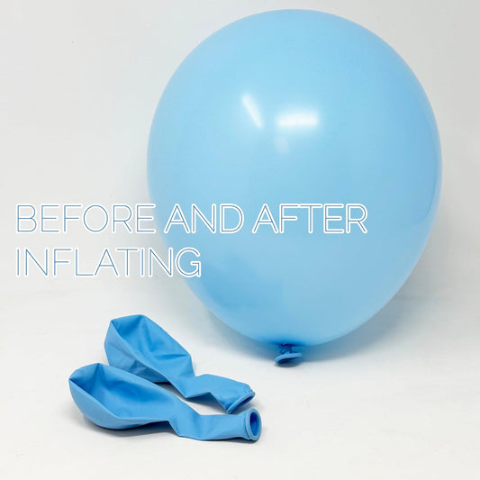 Allgala Helium Grade Latex Balloons - Bulk Balloon Pack | Ideal for Birthday Party Decorations, Gender Reveal, Thanksgiving | Thick and Strong Colored Balloons for Events | 50 pcs 12" - Retro Blue
