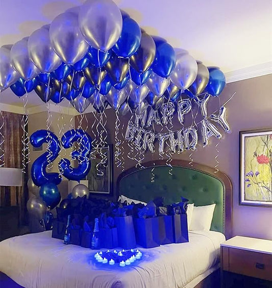Number 3 Balloons 40 Inch Navy Blue Numbers Balloon for Three Year Old Birthday Decor, 3rd 13 30 31 Birthday Party Supplier