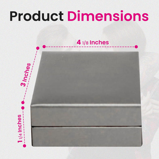 Novel Box Silver Jewelry Box for Pendant 3x4.12x1.25 Inches - Pendants Gift Box for Proposal Wedding Engagement - Faux Leatherette Jewelry Display Box - Gift Presentation Boxes for Pendants