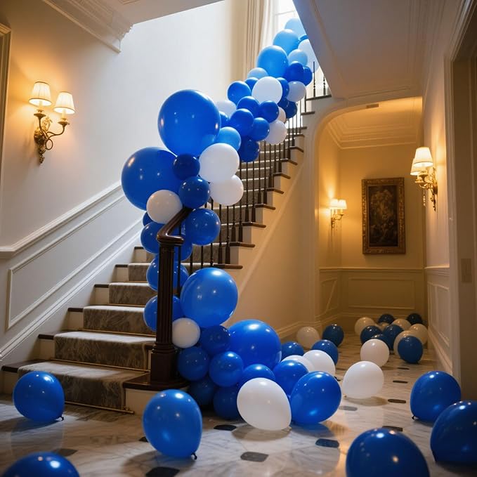 160 pcs Royal Blue Balloons, 5 Inch Small Latex Ballons Bulk, Baloons for Balloon Arch, globos azules, Royal Blue Birthday Party Decorations, 4th of July Party Supplies, Welcome Home Decorations