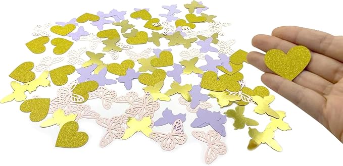 100PCS Butterfly Table Confetti,Butterfly Birthday Decorations for Bridal Shower Baby Shower Wedding Butterfly Party Decor