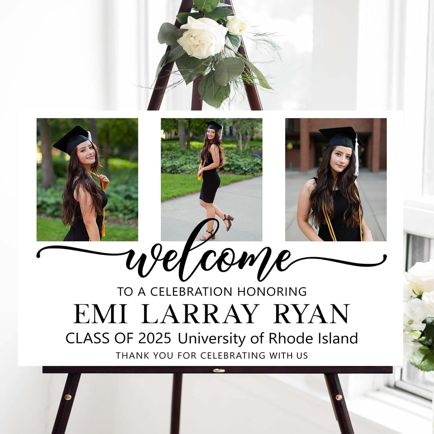 Graduation Party Welcome Sign Custom Photo Grad Party Sign Personalized Graduation Decoration High School Graduation College Graduation Sign, Graduation Party Welcome Sign, University Grad Party Sign
