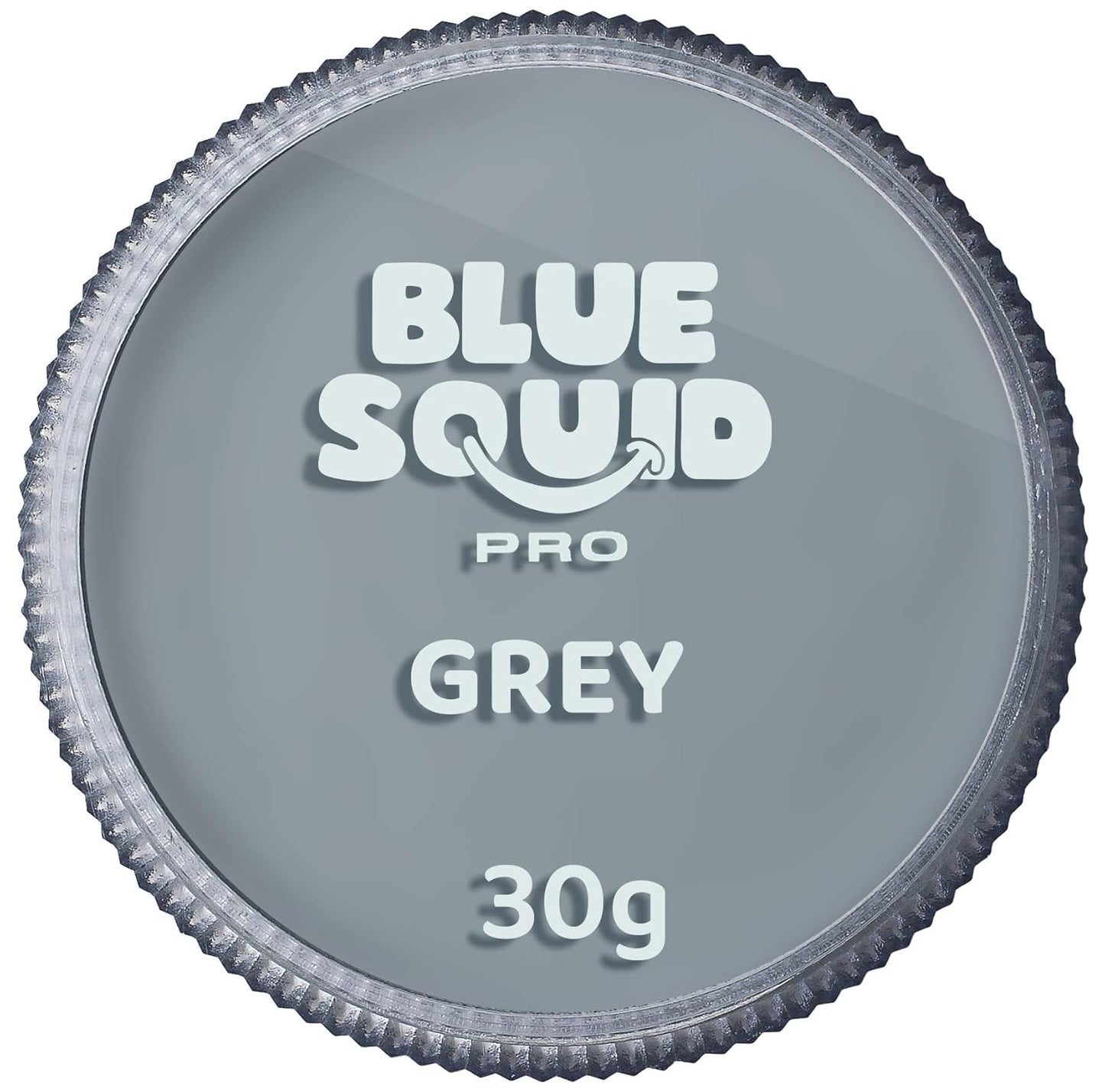 Blue Squid Face Paint Water Based Single Cake Professional Face Paint & Body Paint - Water Activated, Kids Adults Face Painting for Costume, Halloween Makeup, Cosplay - Classic Grey Face Paint 30g