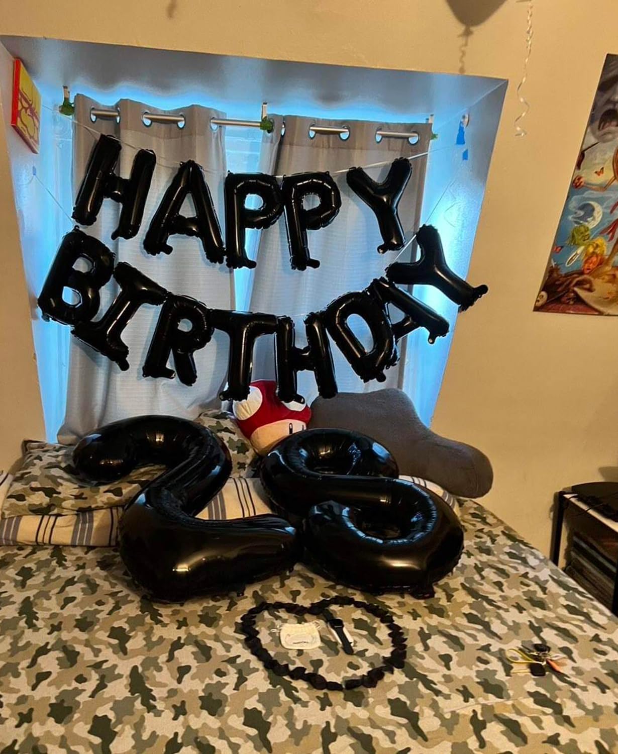 Smlpuame 40 inch Number Balloon 0-9 Black Large Number 9 Balloons,Digital Balloons for Birthday Party Celebration Decorations Supplies, Helium Foil Number Balloons for Wedding Anniversary
