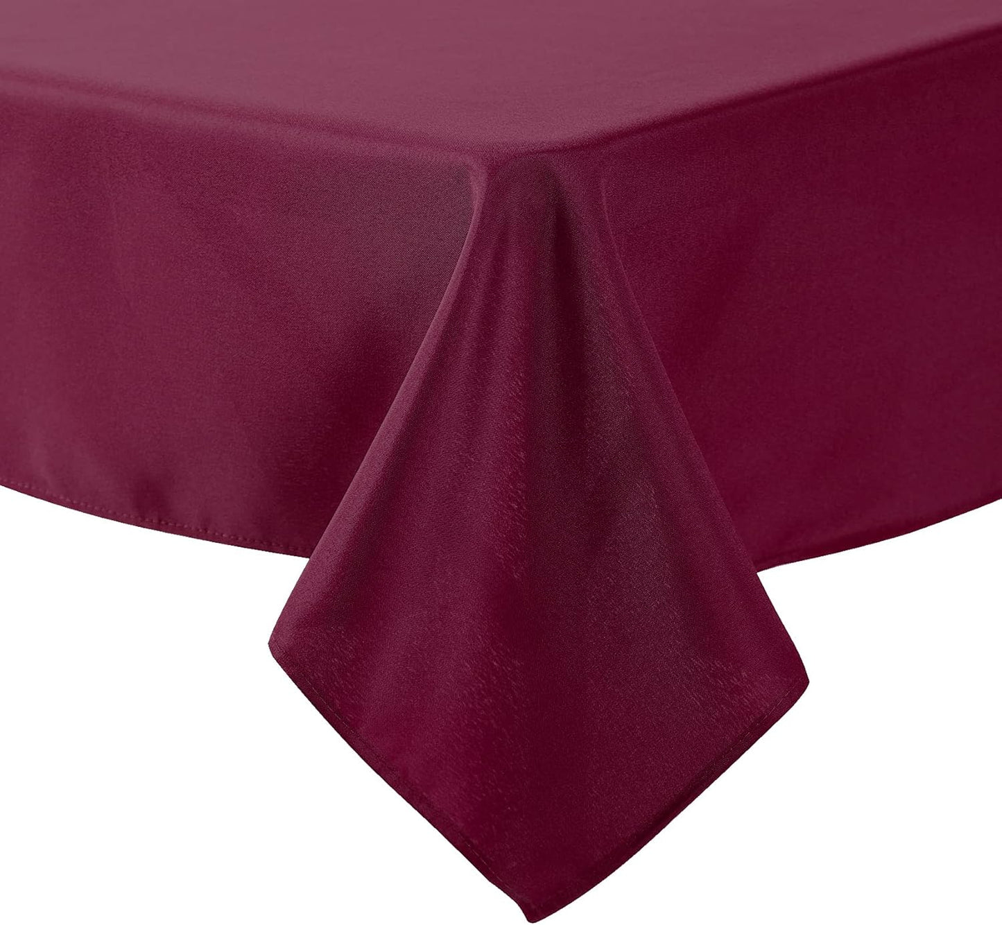 Cupuamon Square Tablecloth 52x52 inch Washable Polyester Fabric Table Cloth for Wedding Party Dining Banquet Decoration（52x52,Burgundy）