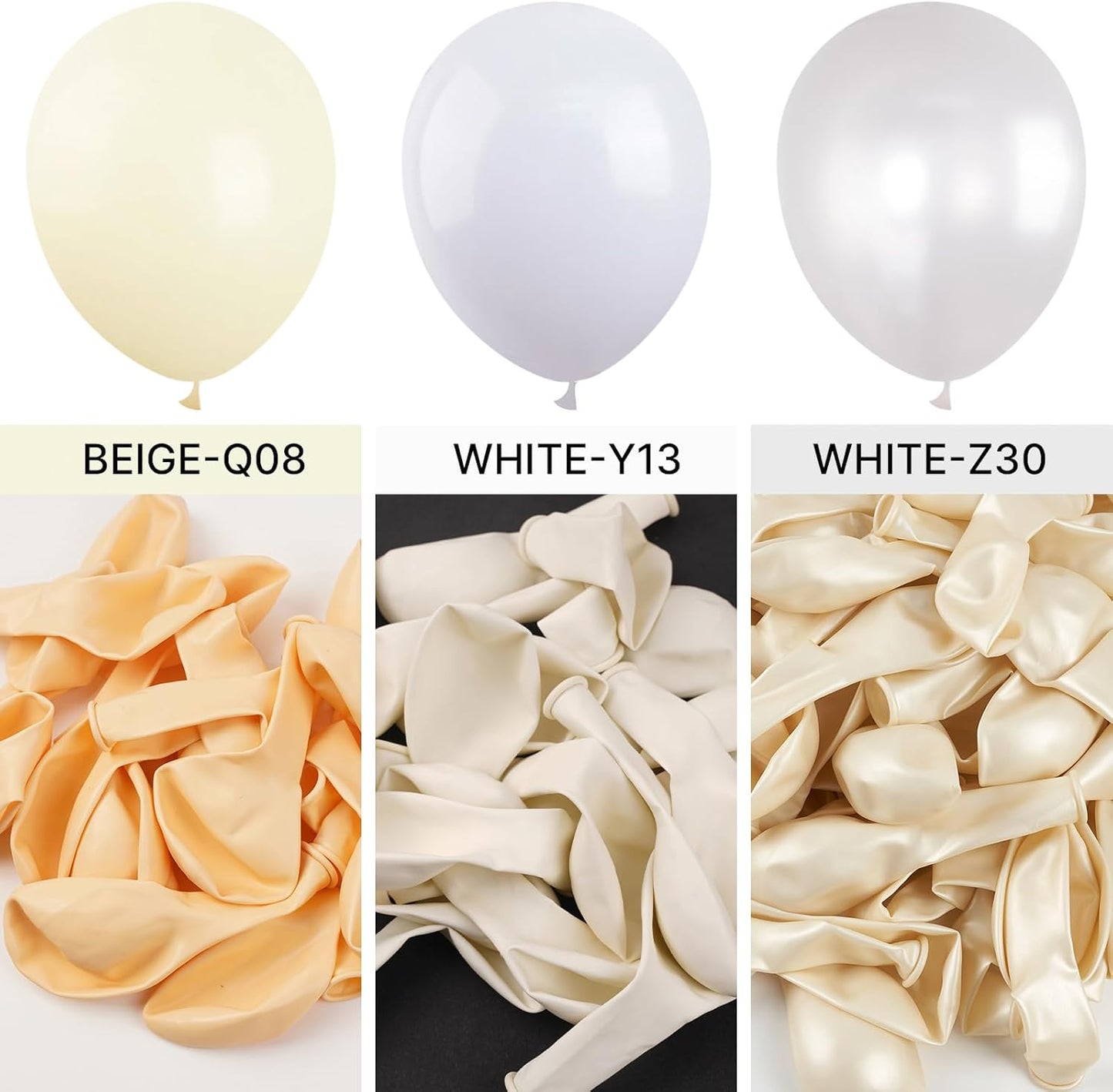 PartyWoo White Balloons 100pcs 12 Inch Matte White Latex Balloons for Wedding Bridal Graduation Engagement Baby Shower Gender Reveal Easter Anniversary Birthday Tea Party Decorations White-Y13