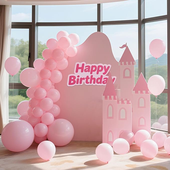 18 inch Big Light Pink Balloons - 30Pcs Globos Rosa Pastel Pink Latex Ballons Large Princess Baloons Party Decorations for Birthday Wedding Bridal Shower Bachelorette Gender Reveal Halloween Summer