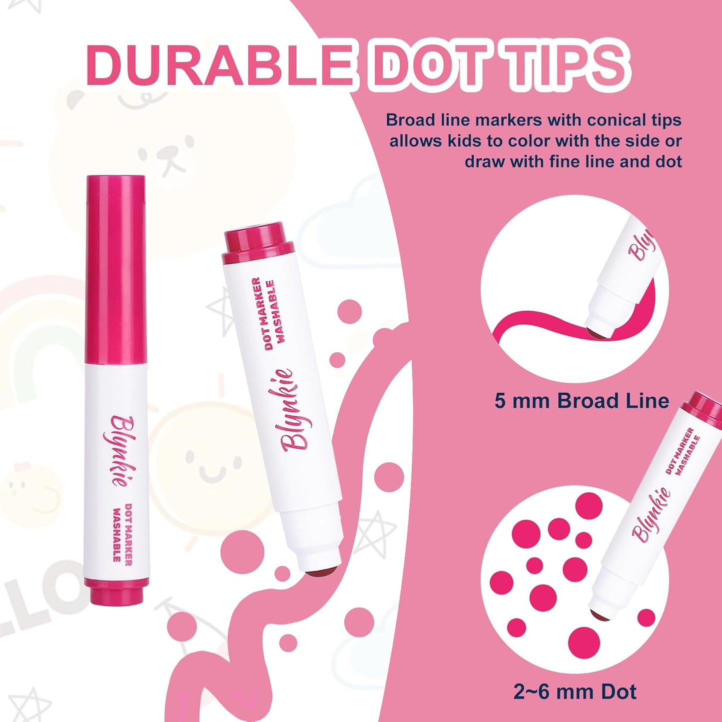 Washable Dot Markers Bulk, Pack of 320 with 16 Vibrant Colors, Shimmer Bingo Paint Daubers Supplies for Toddlers Preschool Student, Painting Art and Crafts, Non Toxic Water-Based