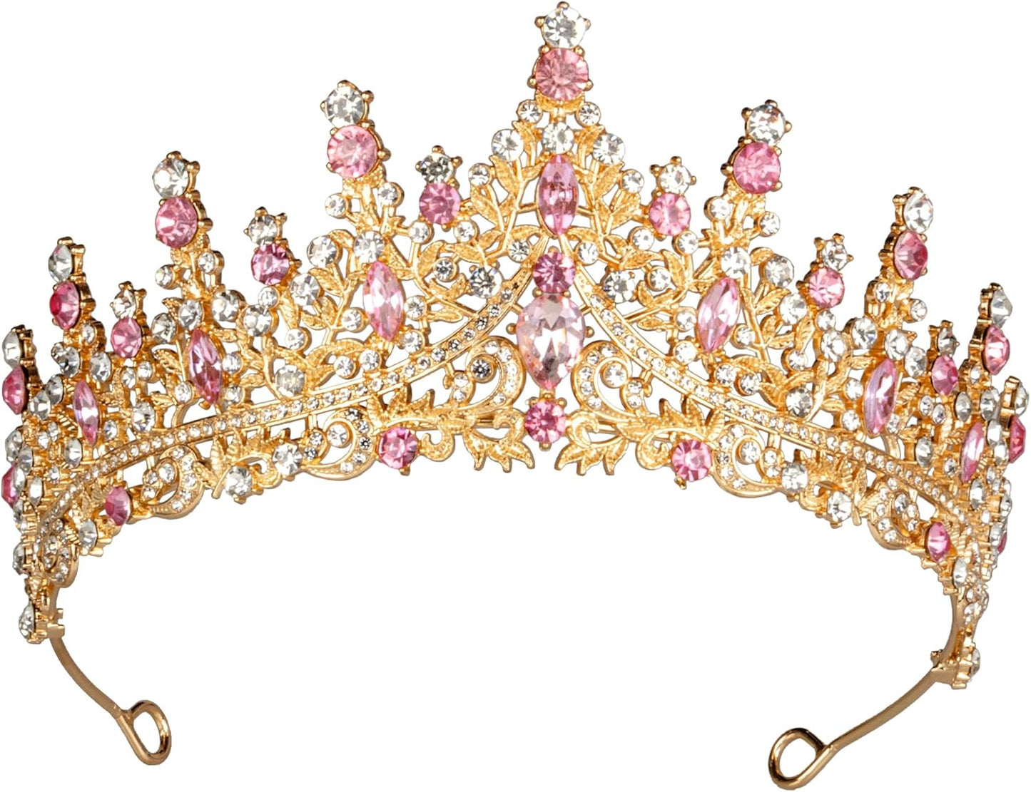 Tiaras and Crowns for Women Crystal Princess Tiaras Rhinestone Queen Crowns For Wedding Bridal Birthday Prom Pageant Party (Tiara 100)