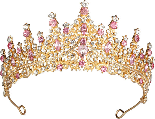 Tiaras and Crowns for Women Crystal Princess Tiaras Rhinestone Queen Crowns For Wedding Bridal Birthday Prom Pageant Party (Tiara 100)