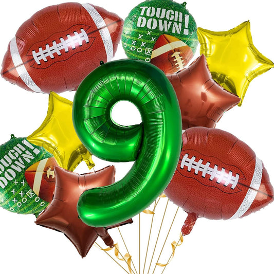Football Balloons Set Football Birthday Party Decorations Football Touchdown Sports Theme Birthday Party Decoration, Tailgate Game Day Football Theme Supplies Birthday Party Decorations