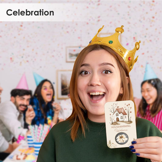 Housewarming Party Scratch Off Games, Funny New Home Party Ice Breaker Cards for New House Party, 50 Sets with Stickers