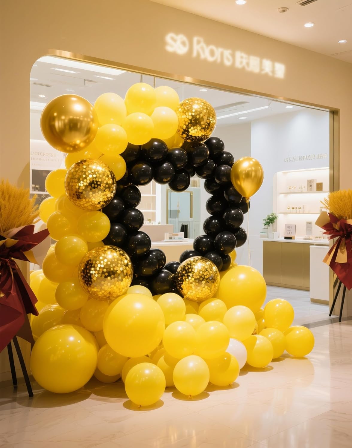 Yellow Balloons 145pcs Different Sizes 18 12 10 5 Inch Latex Helium Yellow Balloon Arch Kit Garland for Baby Shower Birthday Party Decorations