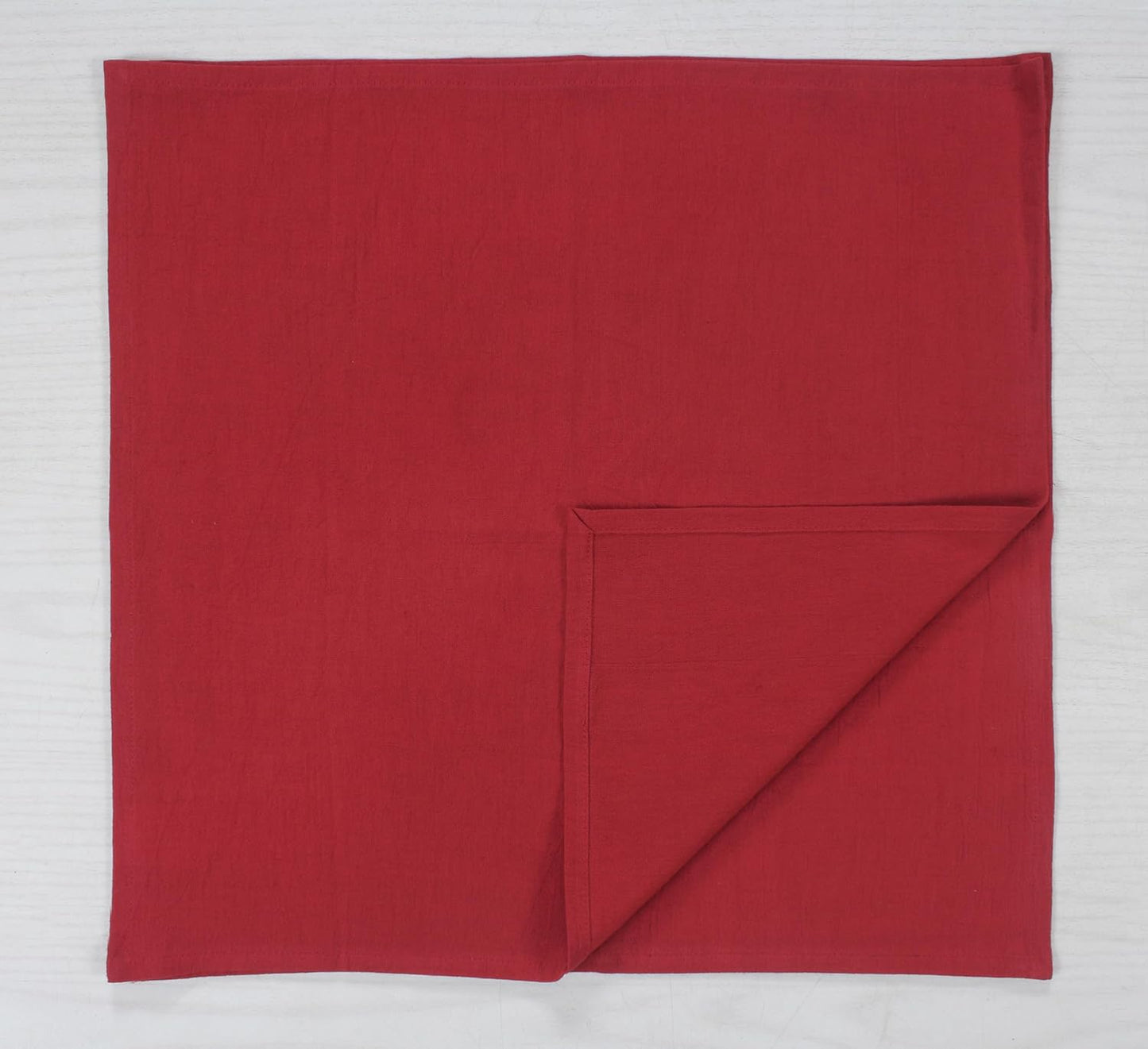 ANA Cloth Napkins Set of 12 (17.5x17.5) inch 100% Cotton Dinner Napkin Washable Hotel Quality Reusable Kitchen & Table Linen for Fall Thanksgiving Family Dinners Weddings & Everyday Use - Burgundy