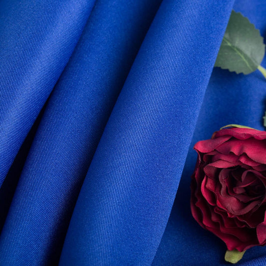 Ascoza 2pack 120 Inch Royal Blue Round Tablecloth in Washable Polyester Fabric for Wedding/Banquet/Restaurant/Parties