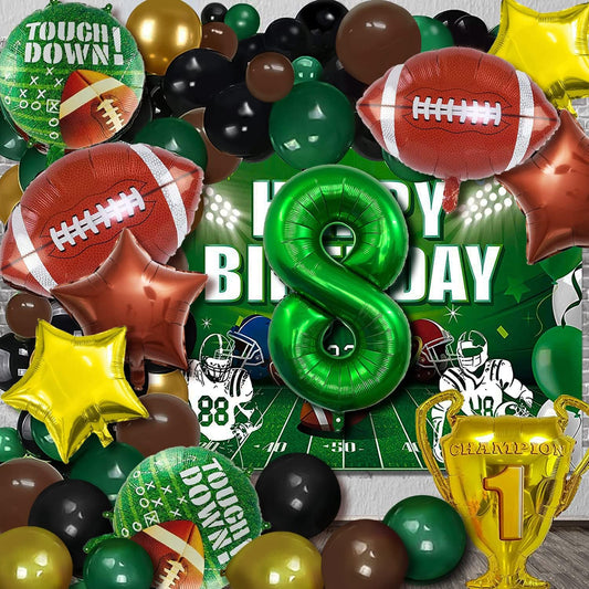 Football Balloons Set Football Birthday Party Decorations Football Touchdown Sports Theme Birthday Party Decoration, Tailgate Game Day Football Theme Supplies Birthday Party Decorations