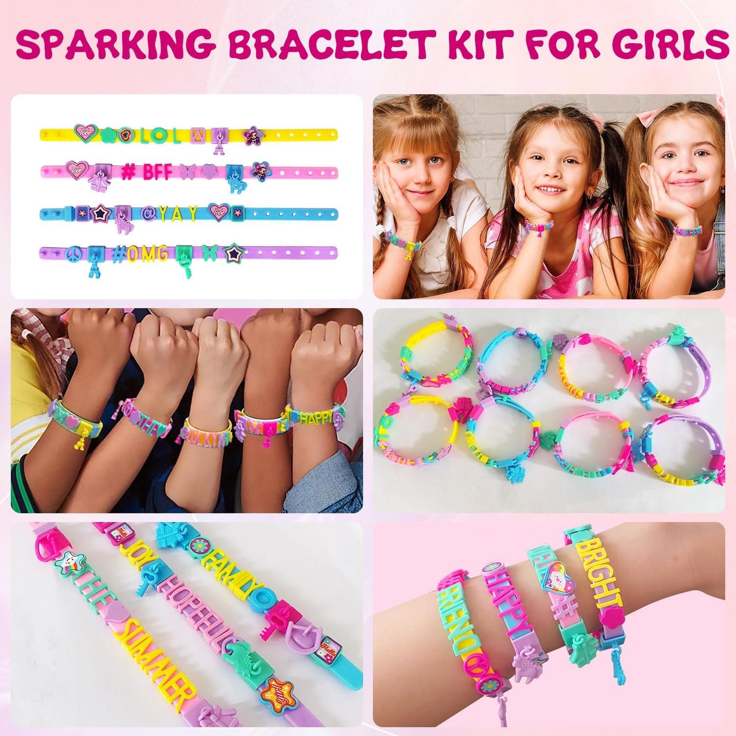 Friendship Bracelet Making Kit for Girls, Christmas Gifts Art & Craft Kits for Kids, DIY Jewelry Making Kit, Birthday Present for Ages 4-12, Toy for Age 4, 5, 6, 7, 8, 9, 10, 11, 12 Years Old