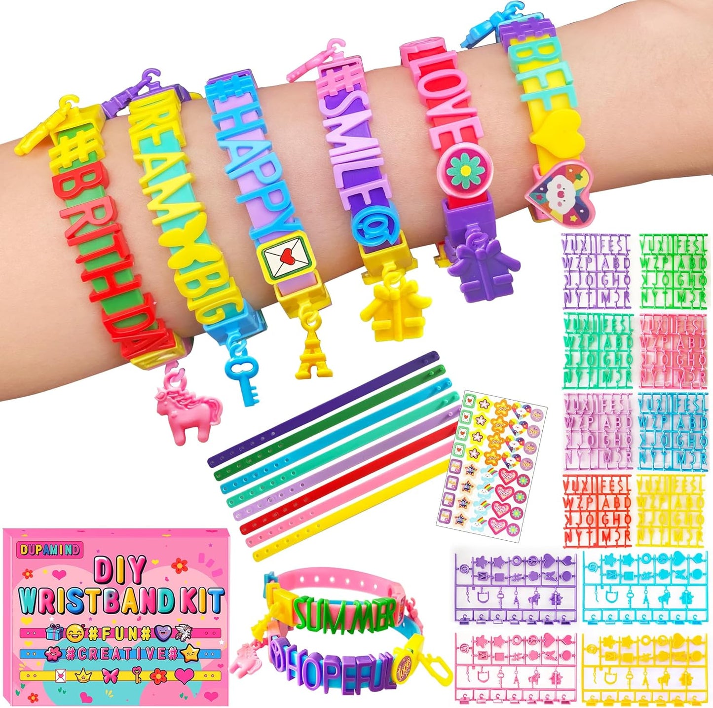 Art & Craft Kits for Kids, Christmas Gifts Friendship Bracelet Making Kit for Girls, DIY Jewelry Making Kit, Birthday Present for Ages 4-12, Toy for Age 4, 5, 6, 7, 8, 9, 10, 11, 12 Years Old