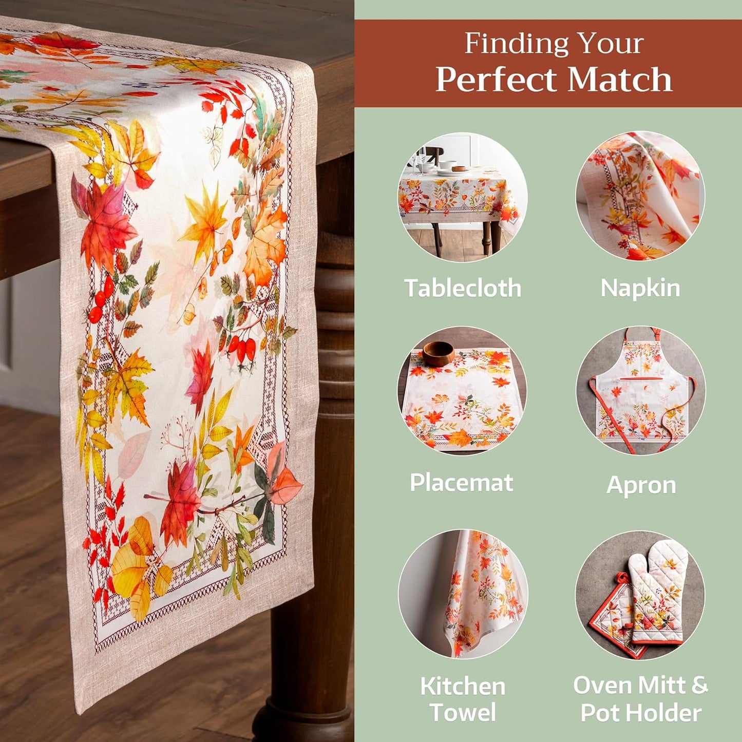 Maison d' Hermine Table Runner 100% Cotton Single Layer Table Runners 72 inches Long for Thanksgiving Christmas Decorations Home Kitchen Dining Party Wedding (Amarante, 14.5" x 72")