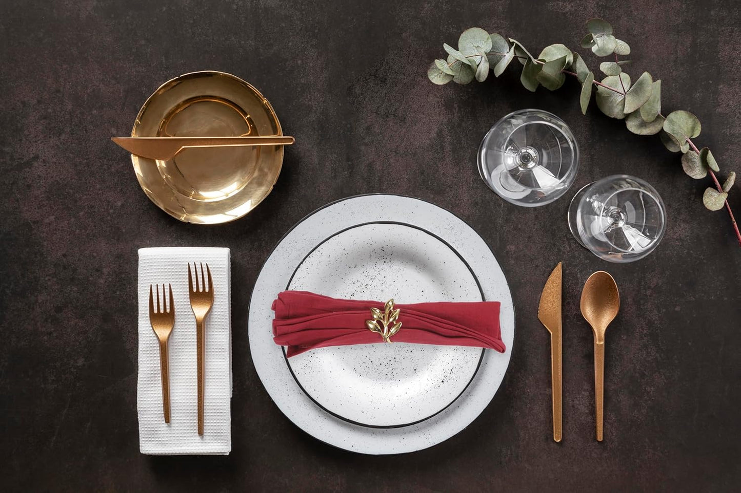 ANA Cloth Napkins Set of 12 (17.5x17.5) inch 100% Cotton Dinner Napkin Washable Hotel Quality Reusable Kitchen & Table Linen for Fall Thanksgiving Family Dinners Weddings & Everyday Use - Burgundy