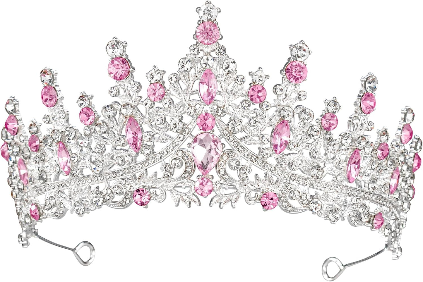 Tiaras and Crowns for Women Crystal Princess Tiaras Rhinestone Queen Crowns For Wedding Bridal Birthday Prom Pageant Party (Tiara 100)