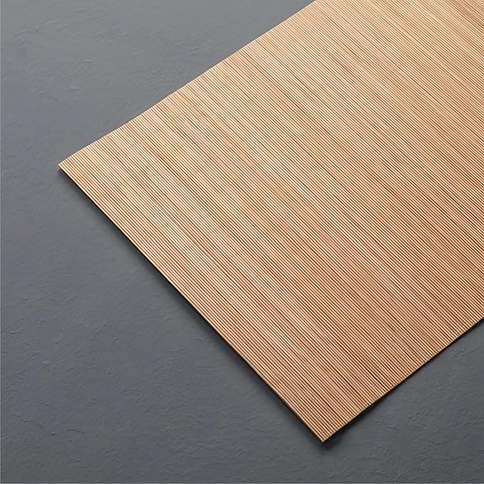 Carbonized Bamboo Matchstick Natural Table Runner, Natural Bamboo Tablemat, Home Décor, 12 x 32 Inch Anti-Slip Vintage Coffee/Tea Mats, 1 Pcs