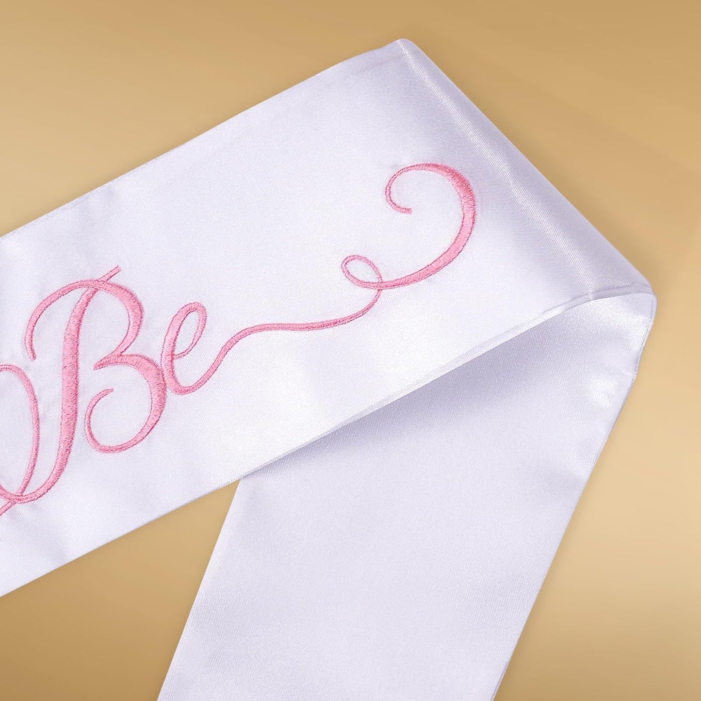Elegant Bride to Be Sash Set – Embroidered Sash, Plain Veil & Temporary Tattoos – Bridal Shower Hen Night Bachelorette Party Accessories