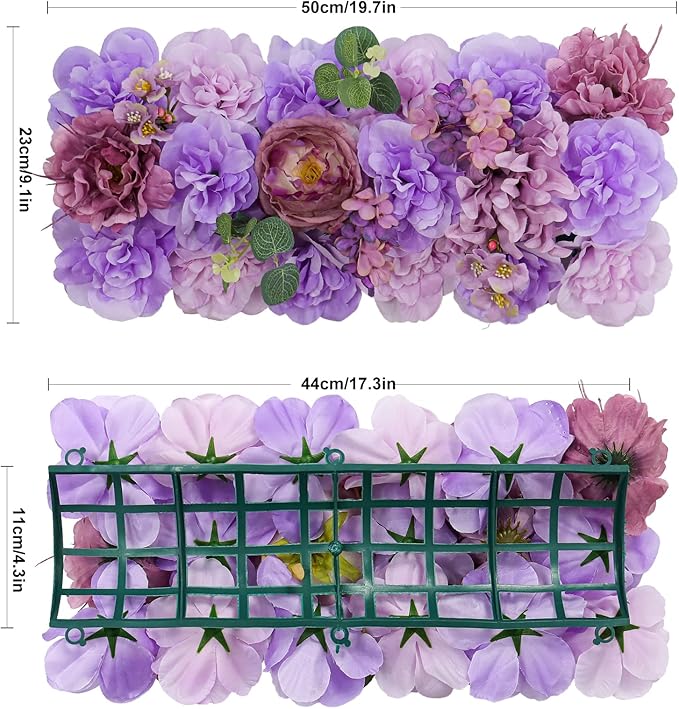 Dinning Table Centerpieces Purple Roses Artificial Flower Arch Panels Silk Floral Swag Flower Rows for Wedding Party Home Dining Table Arrangements