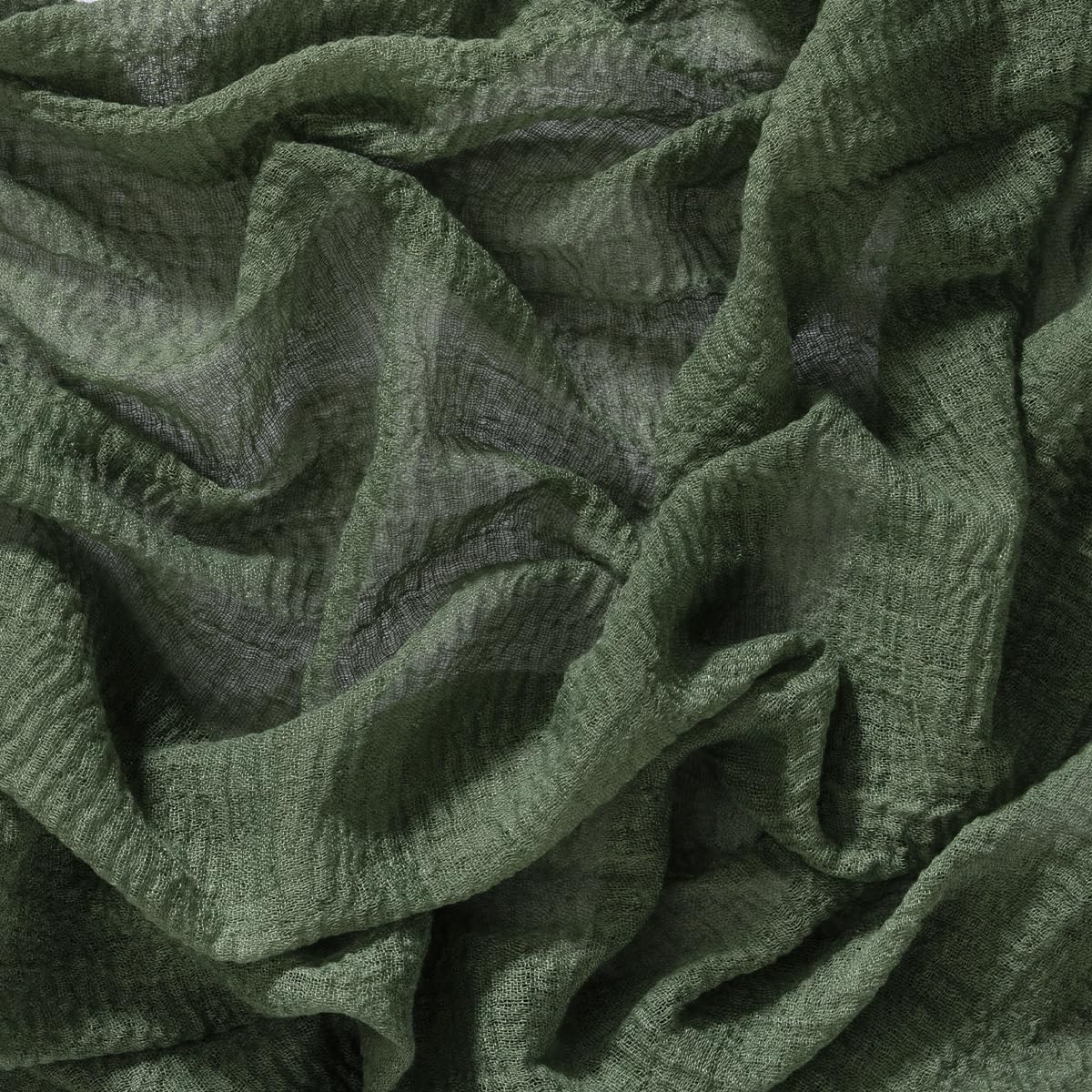 Socomi 6pcs Green Cheesecloth Table Runner Olive Fall Thanksgiving Gauze 120 Inch Rustic Boho Cheese Cloth Runner for Wedding Party Baby Bridal Shower Centerpiece Decoration Holiday Home Decorations