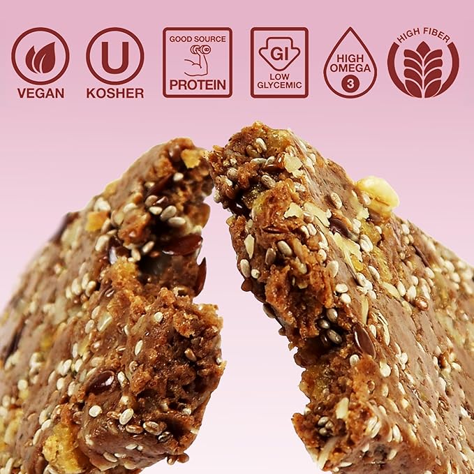 Defender Vegan Protein Bar, Cinnamon Churro Oatmeal, Plant Based Snack Breakfast Bars, Psyllium Husk, High Fiber, Non GMO, Kosher, No Stevia & Sugar Alcohols, 12 Bars, Holiday Gift Item, Stocking Stuffer