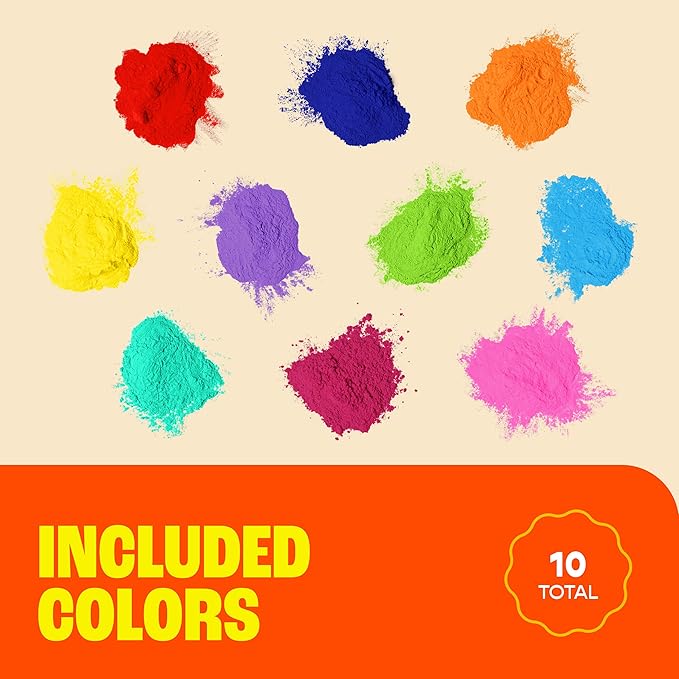 Chameleon Colors Powder, 1 lb Bags (10 Pack), Rainbow Set, Holi Festival, Color Run, Gender Reveal