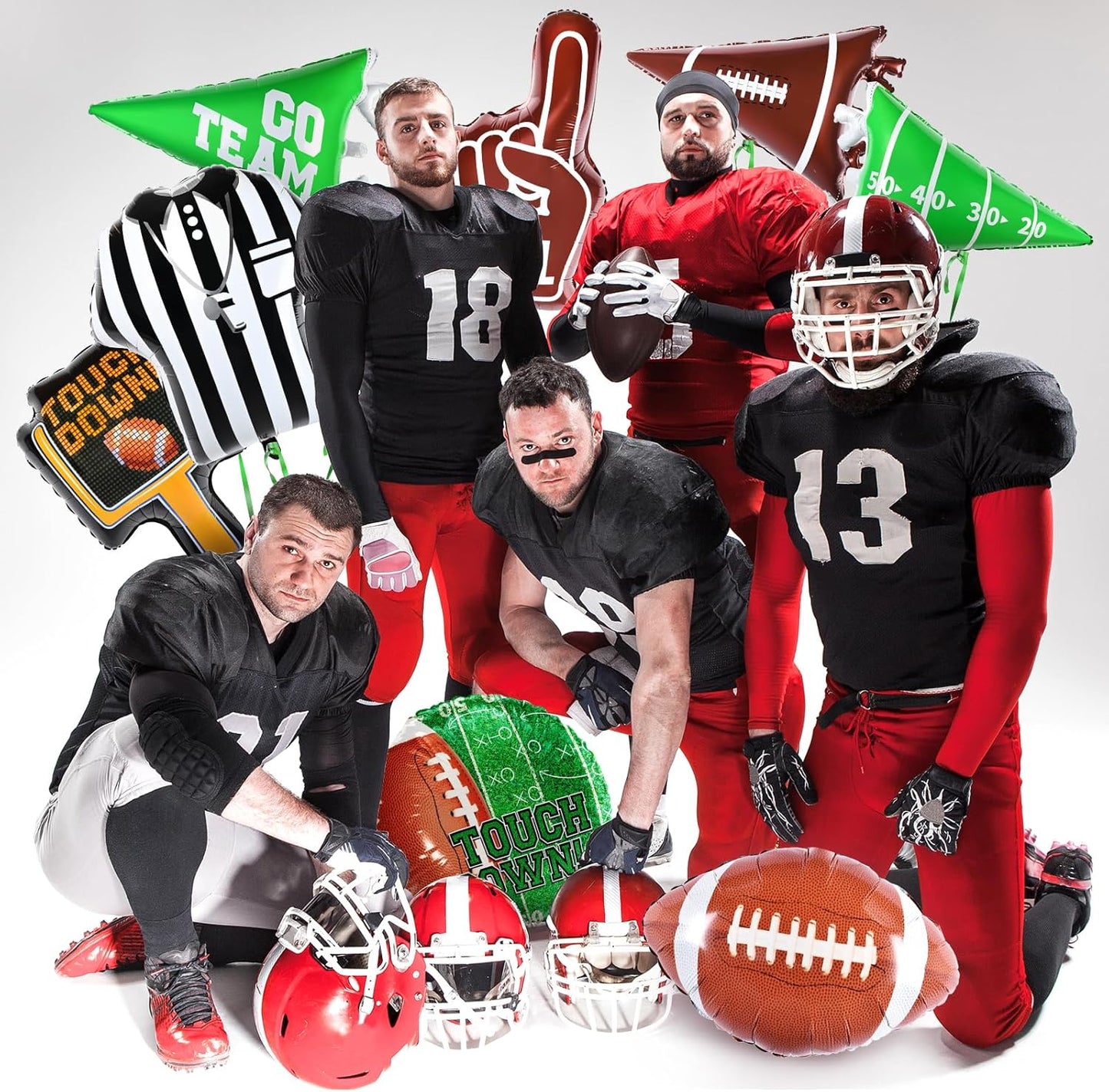 Football Party Decorations Football Shaped Foil Balloons,Touchdown Balloons for Football Game Tailgate Party Decorations