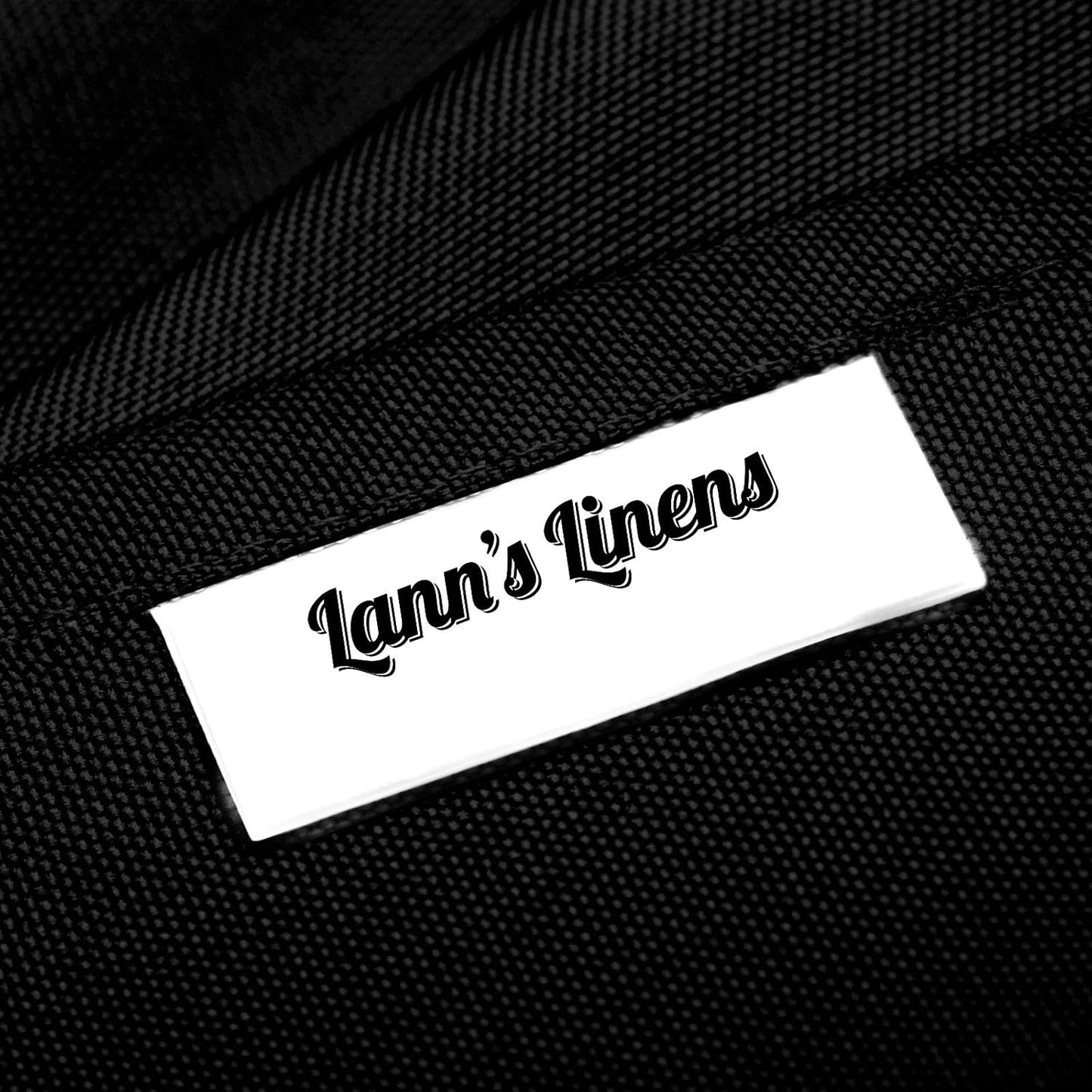 Lann's Linens - 60" x 102" Premium Tablecloth for Wedding/Banquet/Restaurant - Rectangular Polyester Fabric Table Cloth - Black