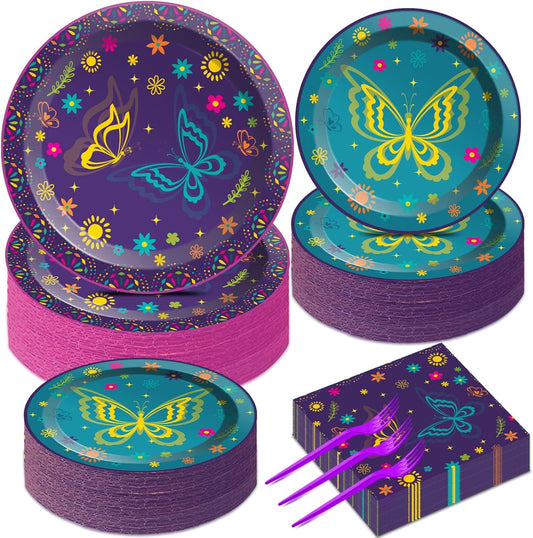 50 Guests Magic Movie Birthday Party Supplies Set Magic Movie Party Decoration Magic Movie Party Tableware Paper Plates Napkins for Boy Girl Birthday 200 PCS
