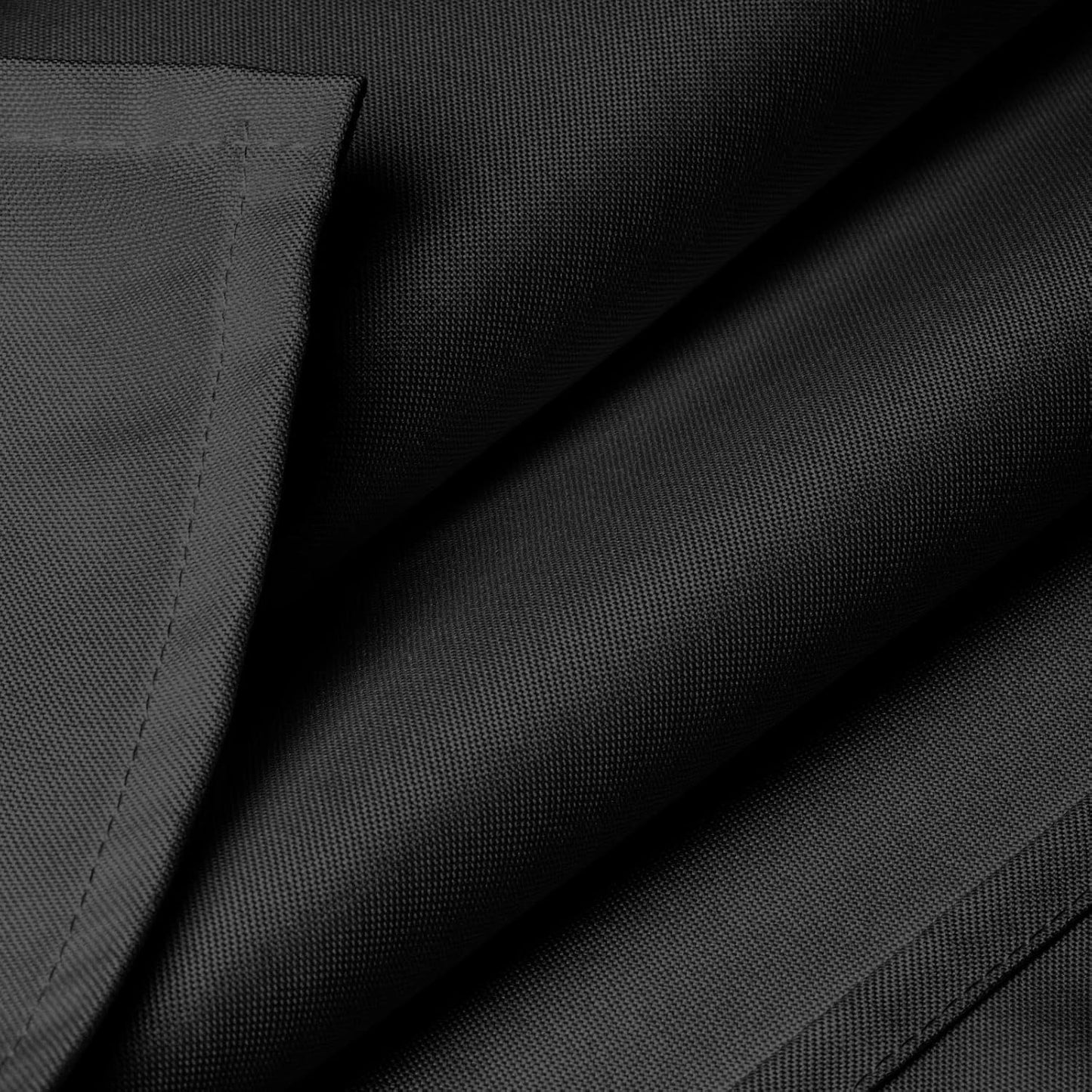 Lann's Linens - 60" x 126" Premium Tablecloth for Wedding/Banquet/Restaurant - Rectangular Polyester Fabric Table Cloth - Black