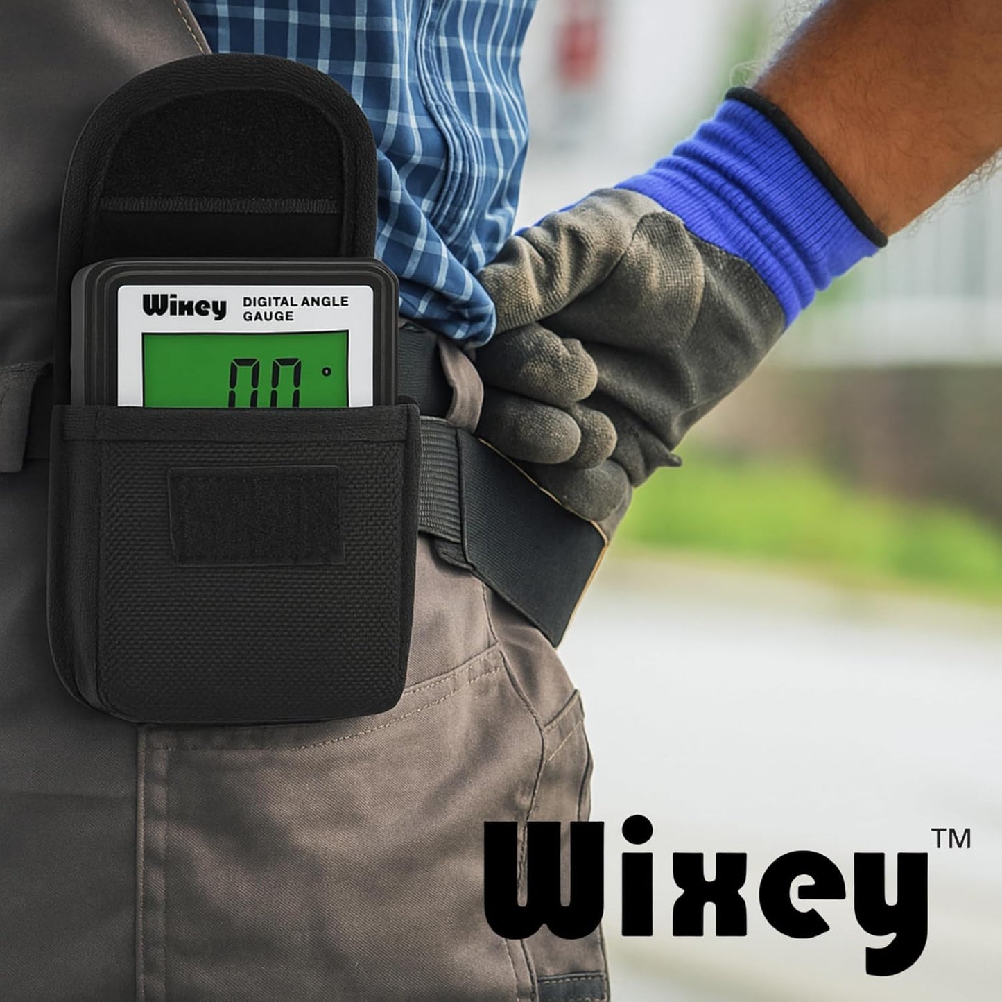 Wixey Digital Angle Gauge with Backlight – Easy-to-Read Magnetic Digital Angle Finder for Table Saw & Miter Saw – Precision Measuring Tools for Woodworking Tasks Like Cutting Bevels & Compound Angles