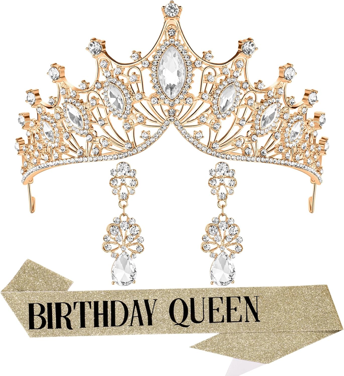 princess tiara，birthday princess gold crown for women，prom queen sash and tiara set， gothic tiaras，belle girl aurora crowns， princess adult woman, black swan