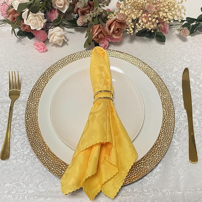 13inch Round Plastic Charger Plates,Set of 8,Charger Plates for Dinner,Wedding,Party,Event Decoration. (Bubble Gold) …